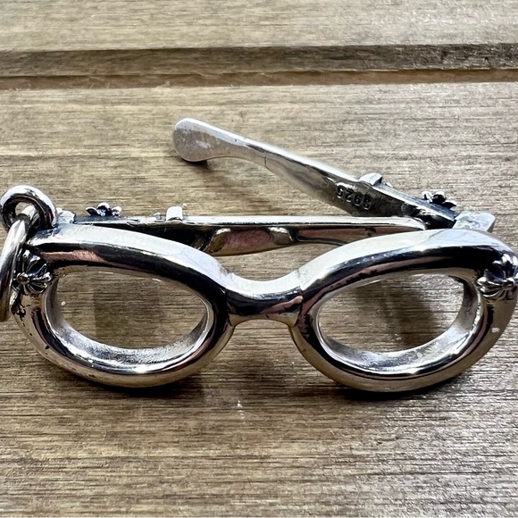 COPY - Sterling Silver Eyeglass Pendant - Picture 2 of 6